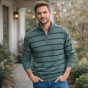 UNTUCKIt 100% Extra Fine Merino Wool Mens Sweater Sz XXL Like New